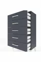 Commode Silva 5 tiroirs Anthracite | Élégante et Fonctionnelle