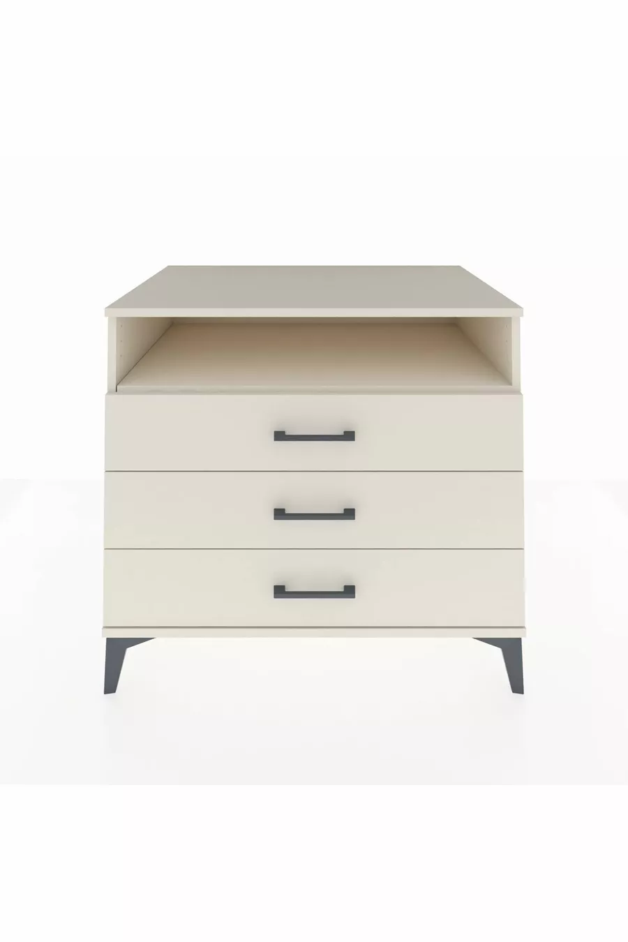 Kronos Dressoir Enkel Rek 3 Laden Zandsteen-Zandsteen