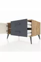 Kronos Dresser Single Shelf with 2 Drawers and 1 Door Pine-Ash/Anthracite