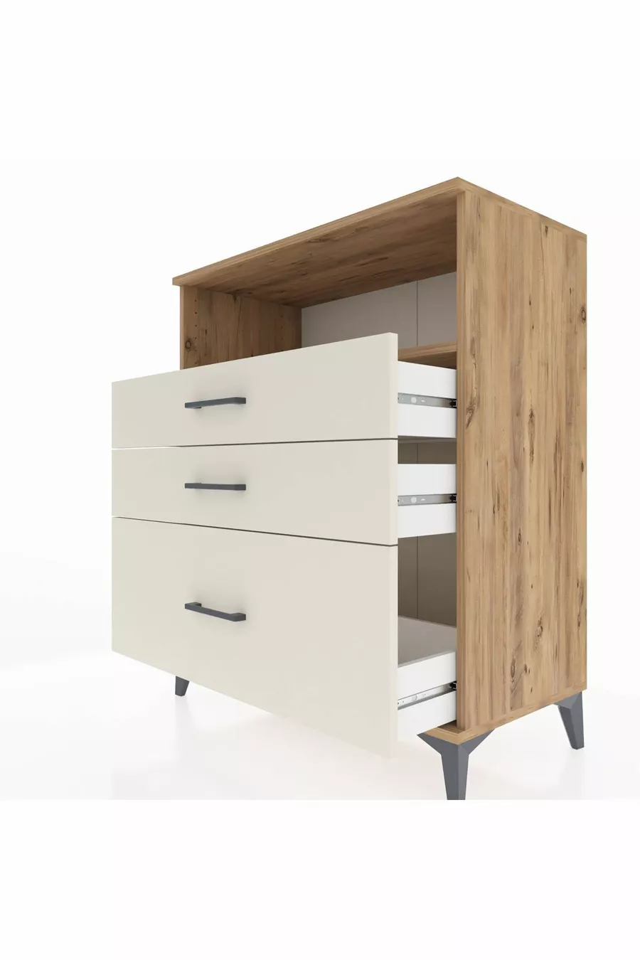 Hyperion Dressoir Met Één Plank En 3 Lades Den-Hardsteen