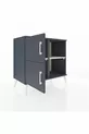 Hyperion Dressoir 2 Planken 2 Deuren Antraciet-Antraciet/Marmergrijs