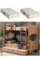 MDF Profiel Stapelbed, Avrasya Afneembaar Stapelbed met 2 Comfortbedden