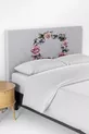 Housse de tête de lit et base de lit à motif de fleurs violettes