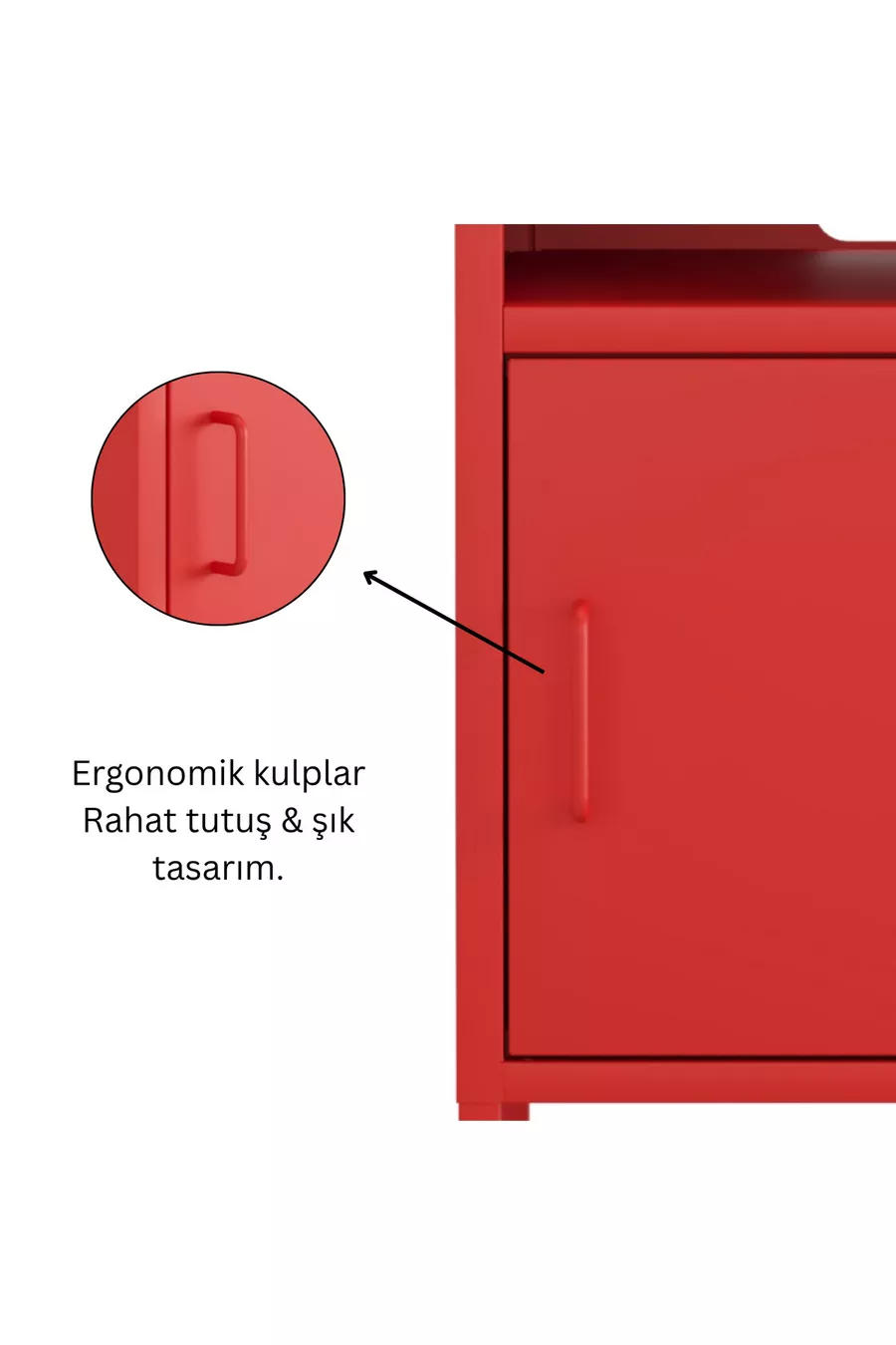 Pera Commode Étagère Ouverte, 5 x x cm - 9 Options de Couleurs Disponibles
