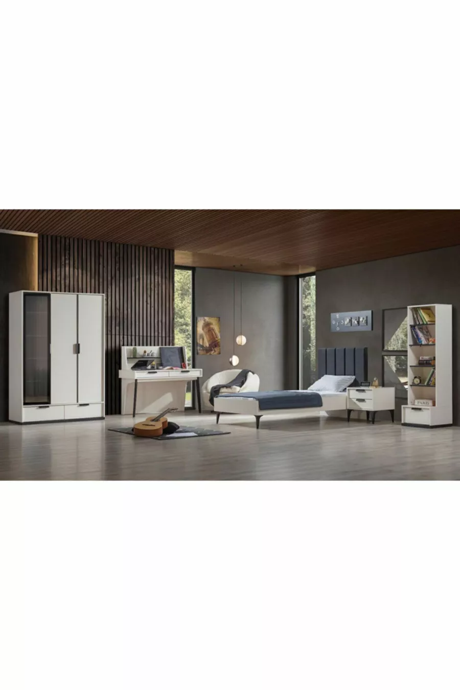 Chambre d'adolescent Newport en pierre de lave