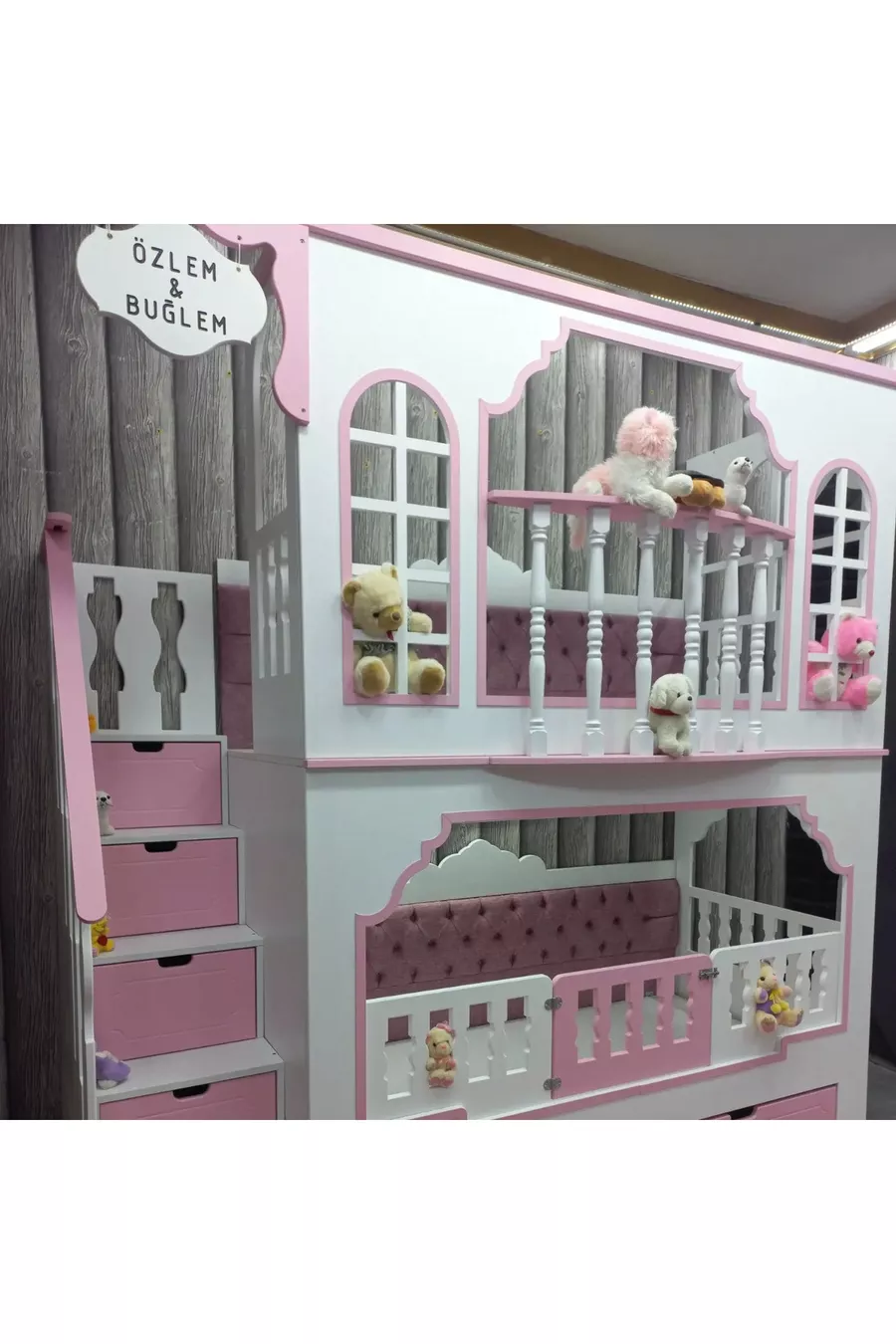 Princess Bunk Bed with Balcony