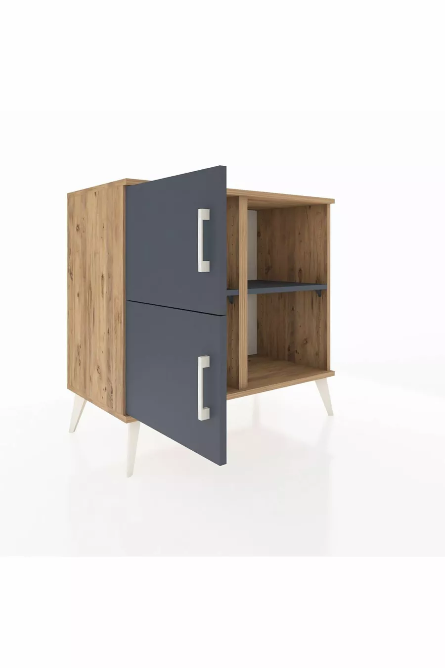 Hyperion Dresser 2-Shelf 2-Door Pine-Anthracite