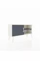 Arges Dresser with 2 Shelves and Single Door Moonstone-Anthracite