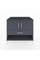 Kronos Dresser with 2 Shelves, 1 Drawer, and 2 Doors, Anthracite-Anthracite