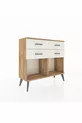 Commode Arges 4 tiroirs Pin-Pin / Pierre de lune