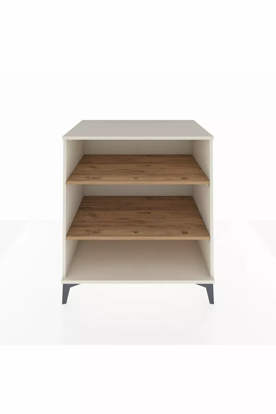 Commode Kronos 2 étagères Pierre de Lune-Pin