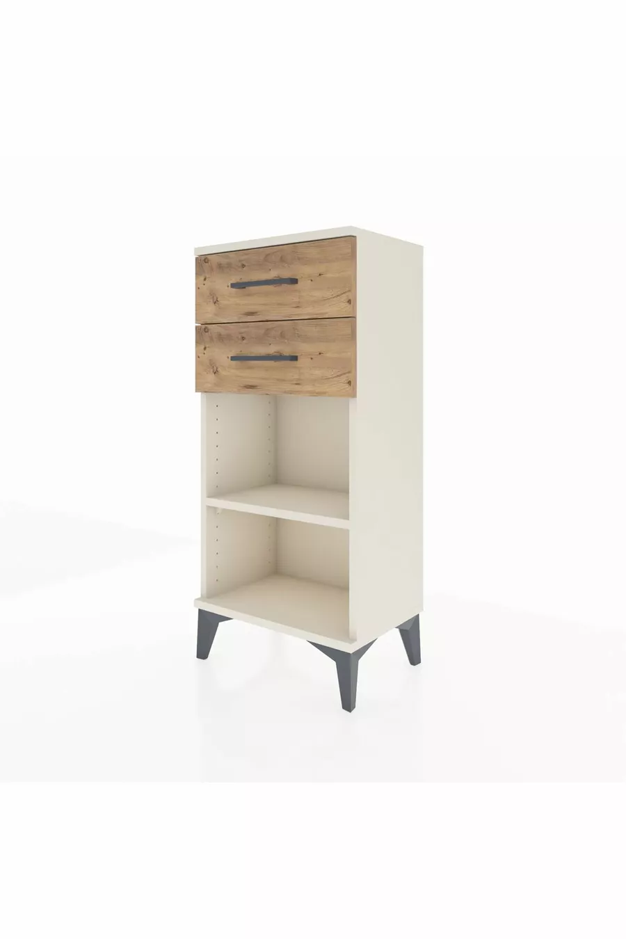 Argeş Commode met één plank en 2 lades, Agaat-dennen