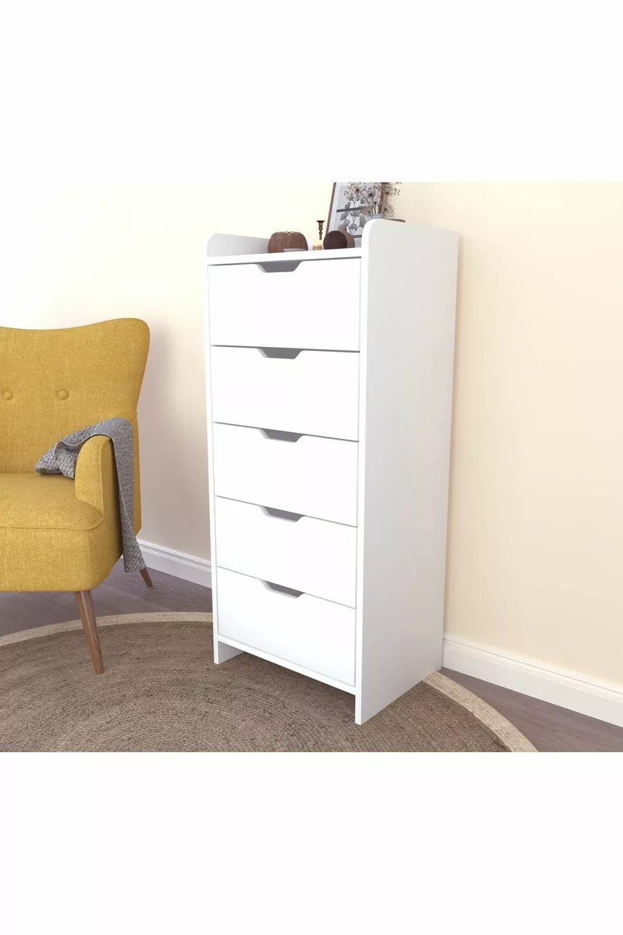 LODOS 5 LADEN WIT DRESSOIR