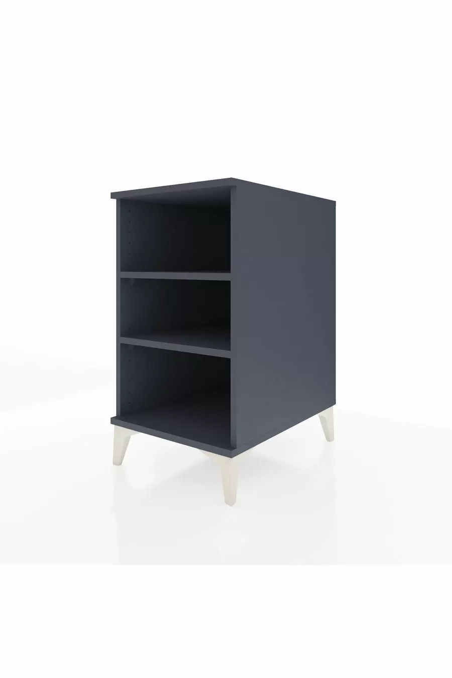 Kronos Nightstand 2-Shelf Anthracite-Anthracite
