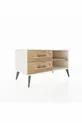 Commode Hyperion à une étagère et 2 tiroirs Pierre de lune-Pin