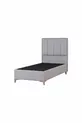 Gold Therapy Storage Base and Headboard Set Gray (BED NOT INCLUDED)