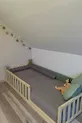 Montessori Kinderbett aus Holz, naturbelassen, ohne Füße