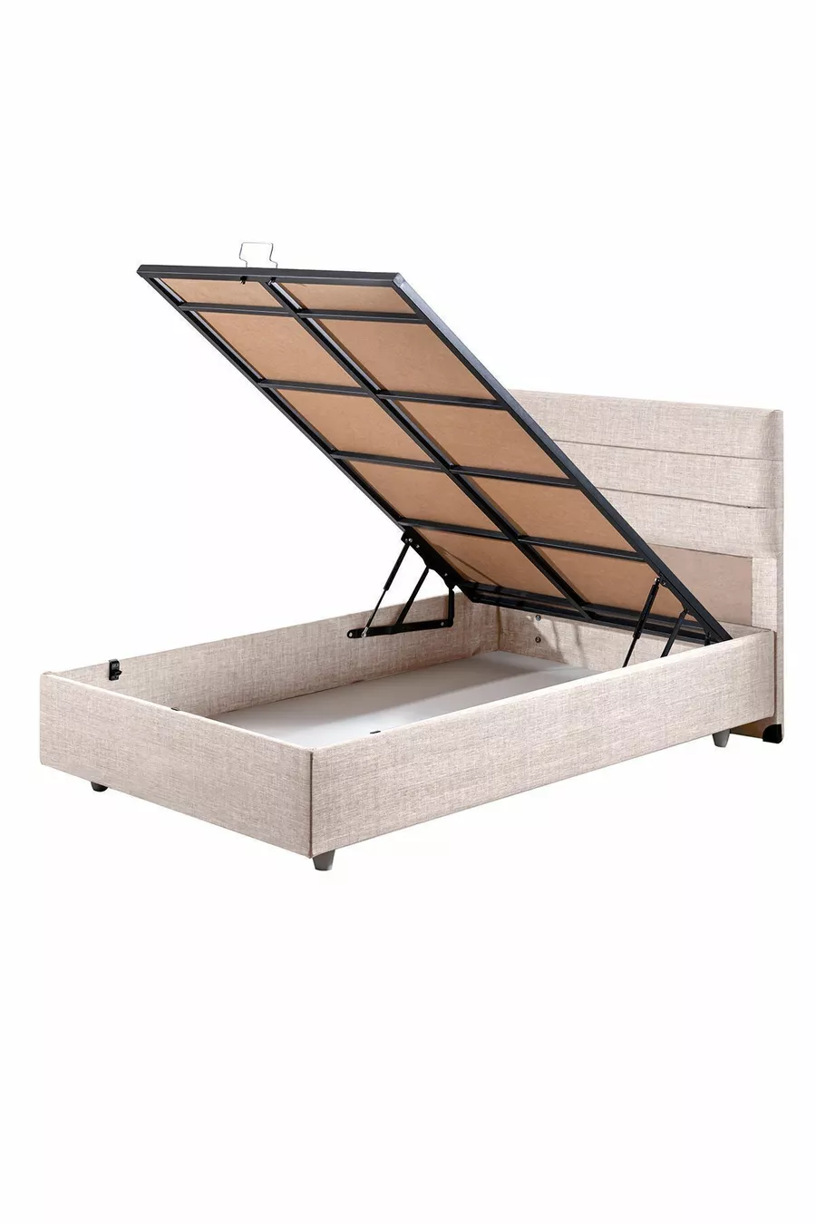 Set Letto Comfort Singolo Sofia con Rete e Testiera Cream