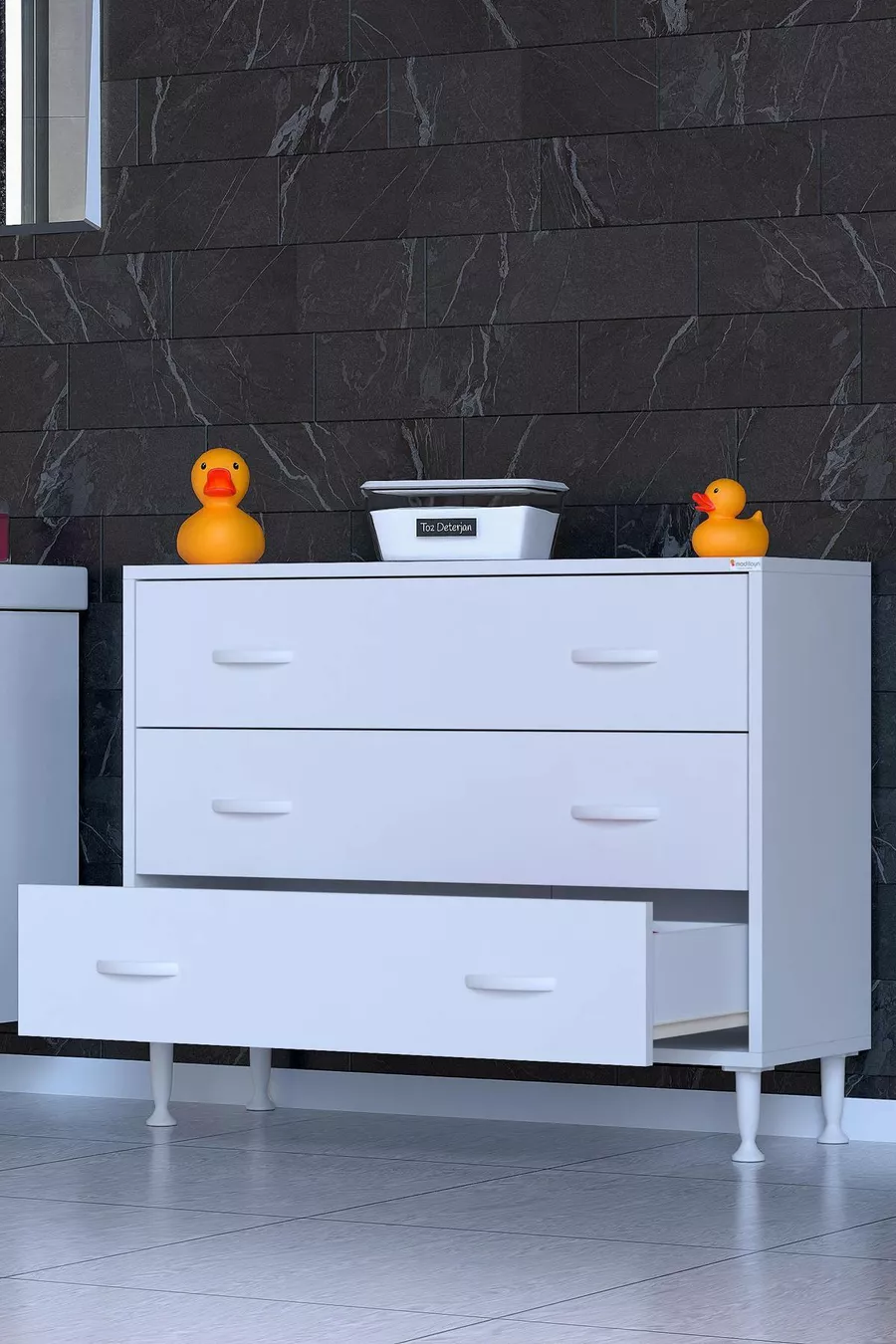 SÖKE, 3-Drawer, Freestanding, Multi-Purpose Bathroom Cabinet (available in different widths)