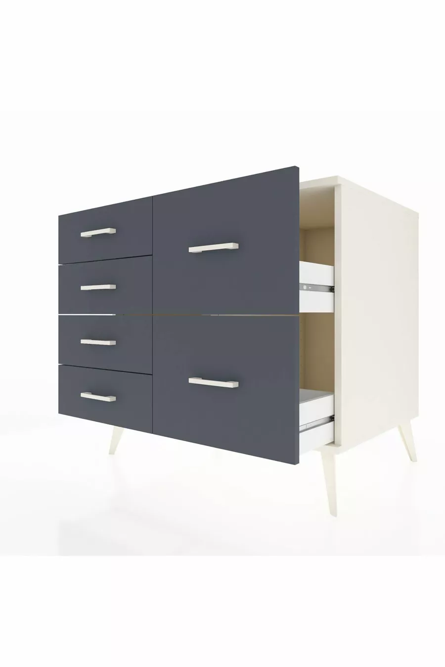 Kronos Dressoir 6 Lade Edelsteen-Edelsteen/Antraciet