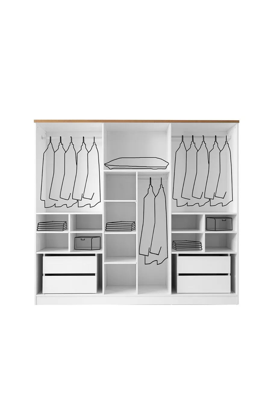 ENSEMBLE DE CHAMBRE À COUCHER MDF ALYA BAZALI