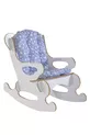 Chaise balançoire pour enfant Coussin bleu étoilé