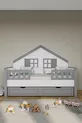 % MDF Materiaal Kinder Montessori Bed met Lade, Grijs