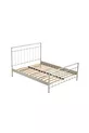 Odin Tweepersoons Metalen Bedframe - Wit (Houten Latten)