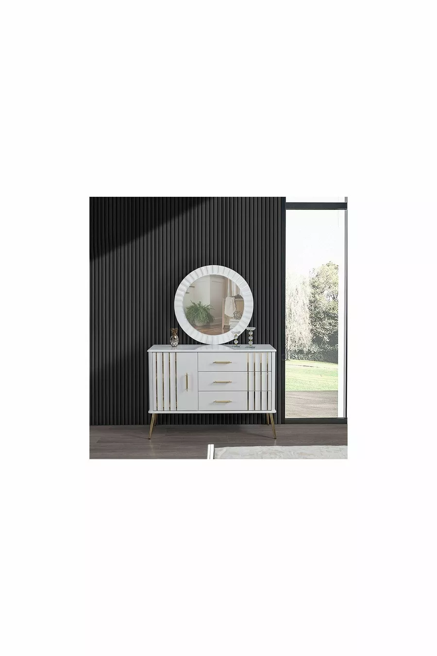 Camera da letto Erva con struttura in MDF