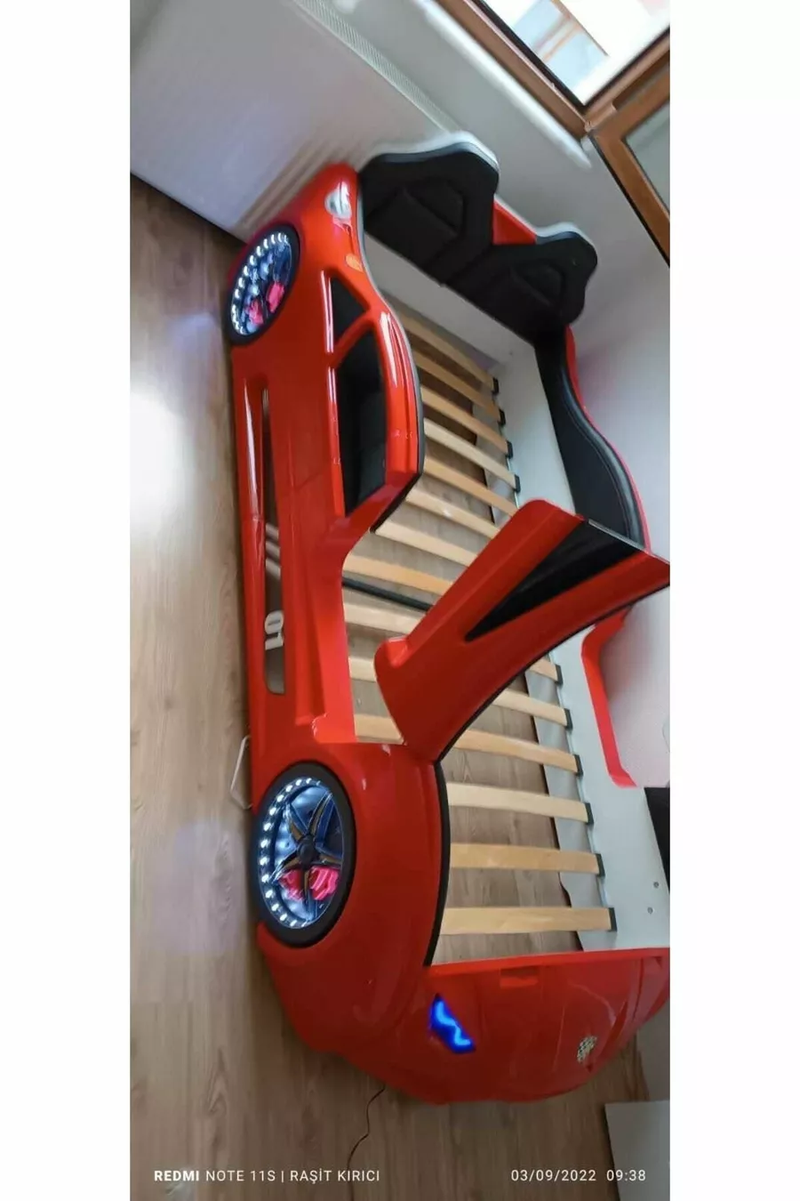 Supercarbeds - Lamborghını - Arabalı Yatak Araba Yatak - Extreme - Kapıları Yukarı Açılır - Kırmızı