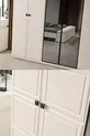 Ensemble de chambre à coucher moderne Vizyon avec banc bohème et 6 portes