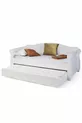 Wooden Bed with Headboard White - 