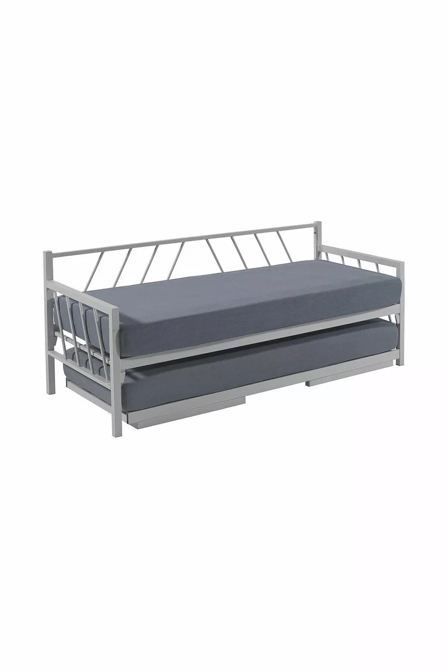 Кровать Glory Yavrulu Daybed одно-двухместная с металлическим каркасом, белая