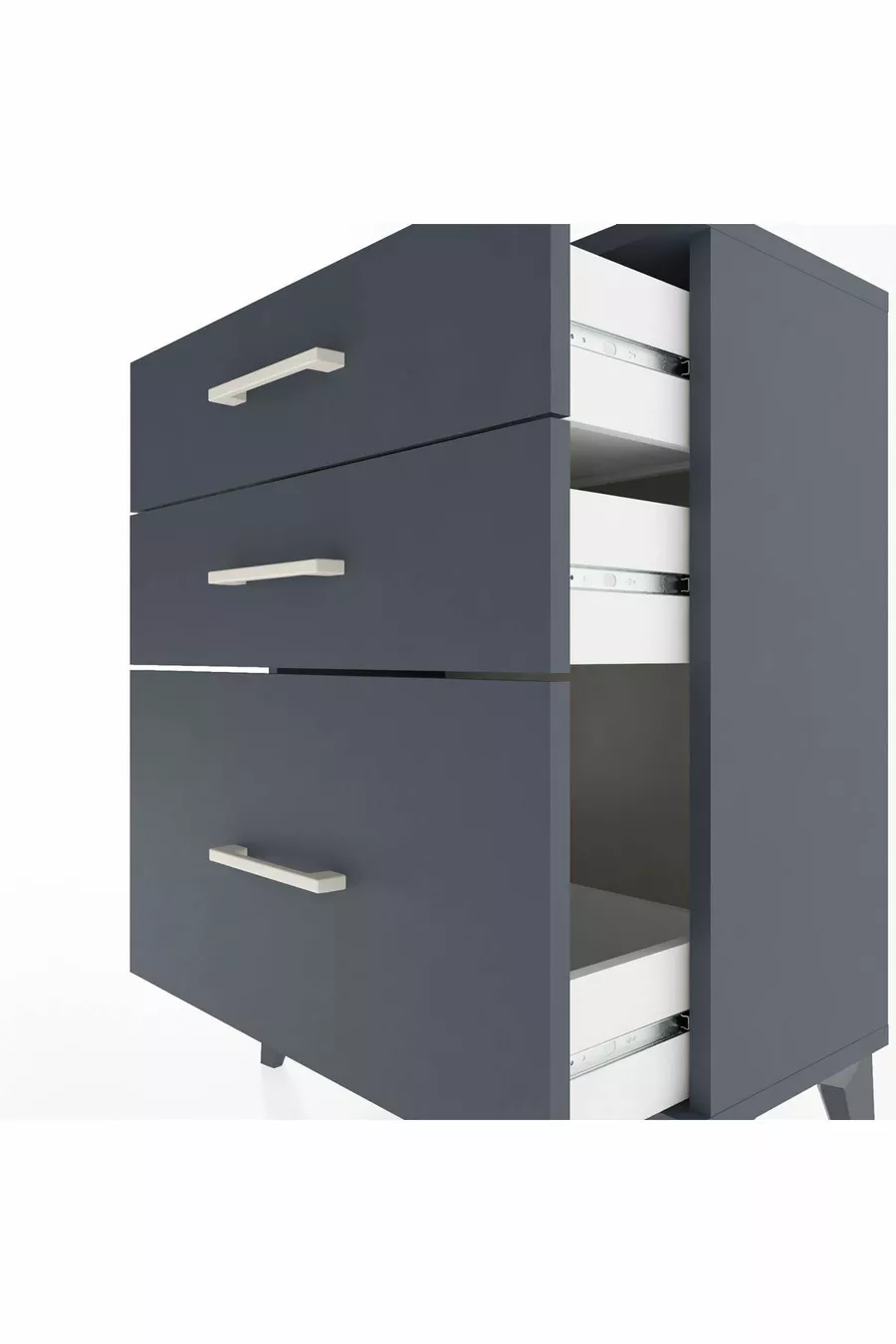 Arges Commode 3 Lades Antraciet-Antraciet