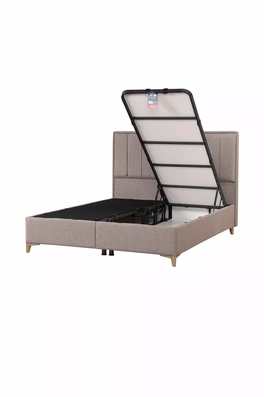 Ensemble Tête de Lit et Sommier Coffre Gold Therapy Marron (LIT NON INCLUS)