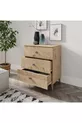 Commode Gardenia à 3 tiroirs en chêne - MDF de première qualité