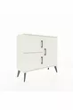 Commode Arges 2 étagères 3 portes Pierre de lune/Pierre de lune/Anthracite