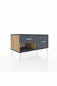 Commode Hyperion 2 tiroirs Pin-Anthracite