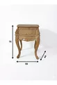 Ensemble de commode en bois de hêtre sculpté à la main Kajmer | Artisanat premium