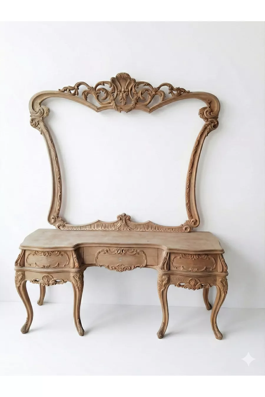 Ensemble de commode en bois de hêtre sculpté à la main Kajmer | Artisanat premium