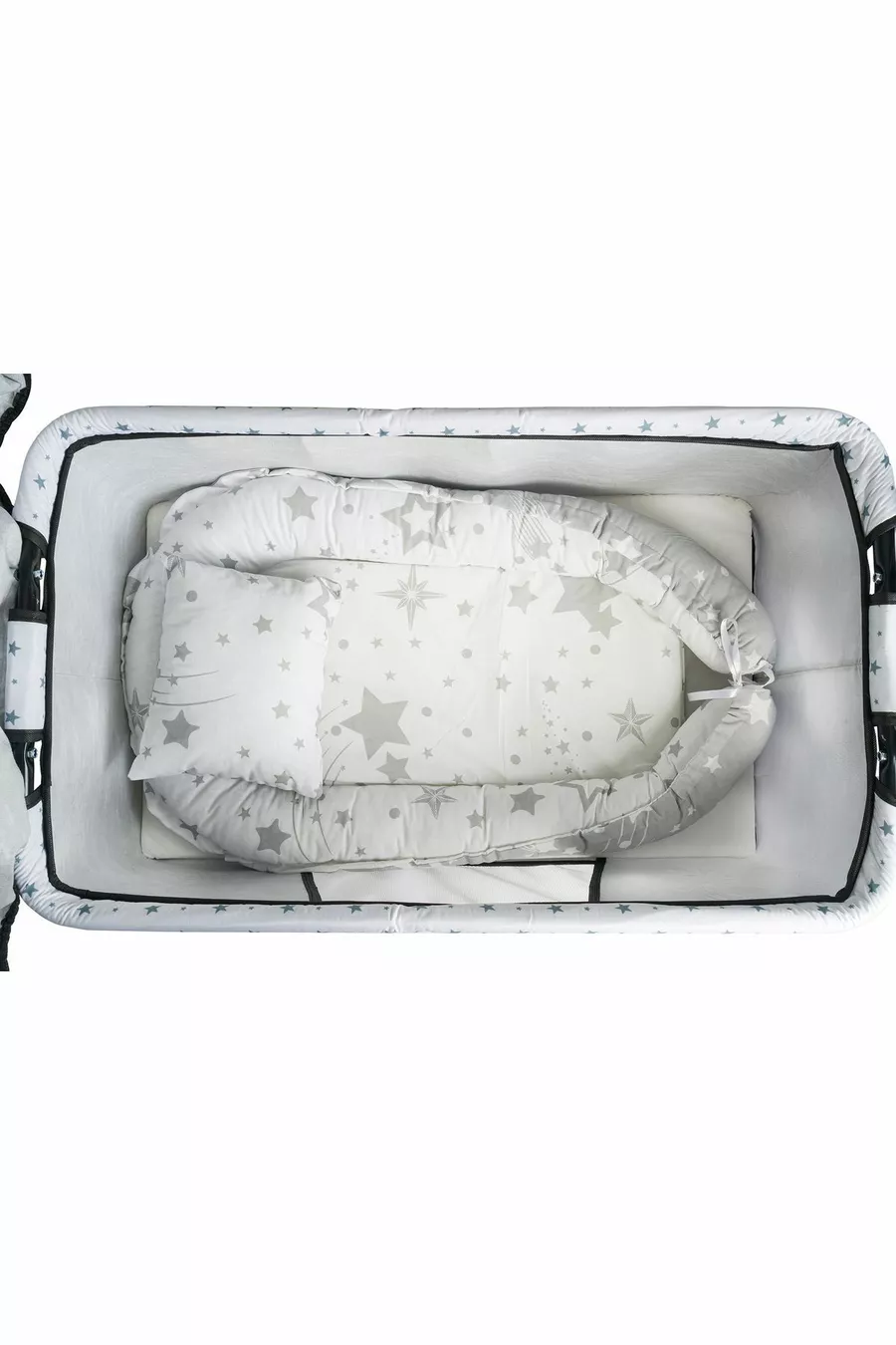 Btrend Babynest Легло и Възглавница + Подарък Джоб Клатеща Кошница Бебешко Легло Хамак 2-частен Комплект