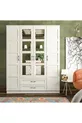Armoire Cemre Country avec 4 portes vitrées et 2 portes