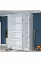 Armoire de rangement pour lit Rani , 6 portes, pour couette et oreillers,  cm