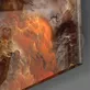 Peinture en Verre Abstraite Chaos Doré