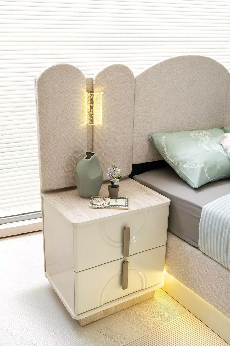 Ensemble de chambre à coucher Milano en MDF