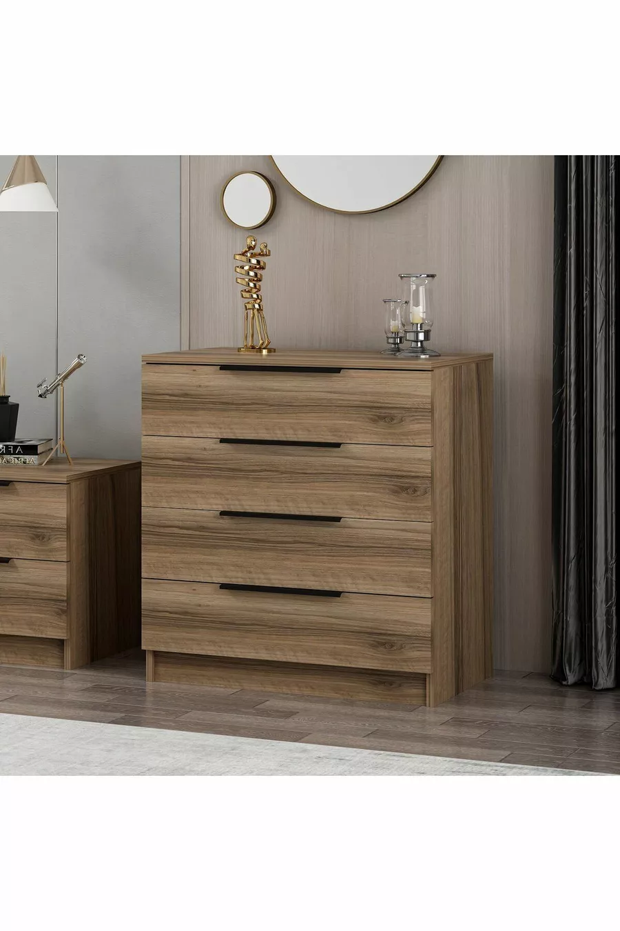 -kale Plus Commode 4 tiroirs dorée
