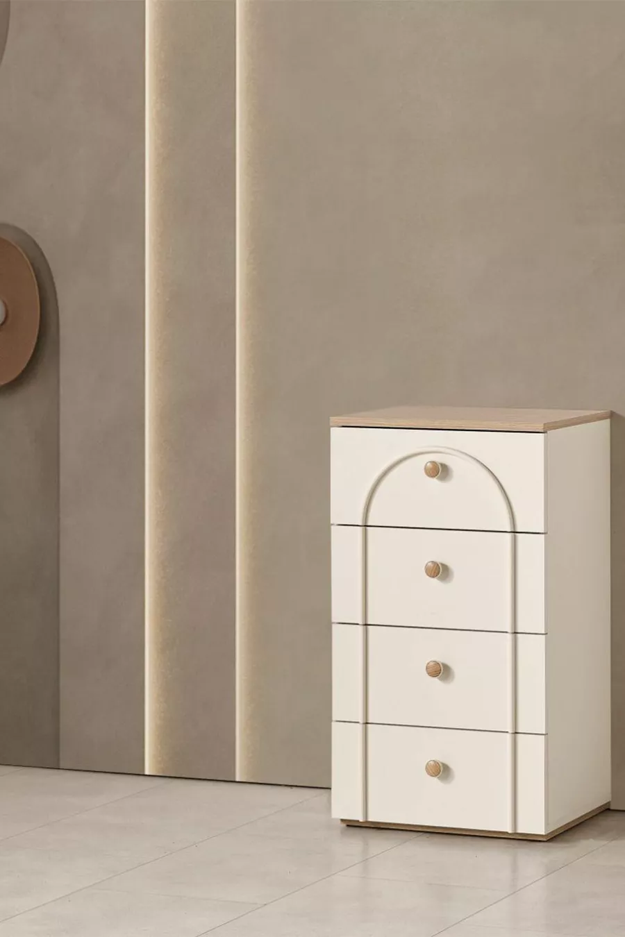 Commode bohème Commode haute Commode de chambre à coucher avec tiroirs