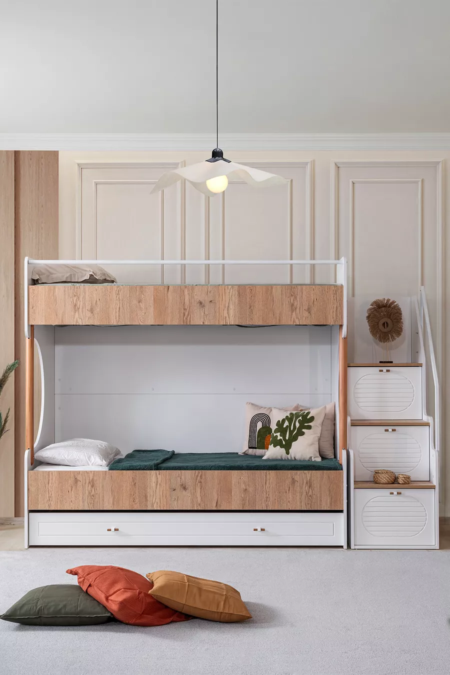 Двухъярусная кровать Ranza Vita Bohem с ящиком и 2 матрасами Comfort
