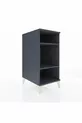 Kronos Nightstand 2-Shelf Anthracite-Anthracite