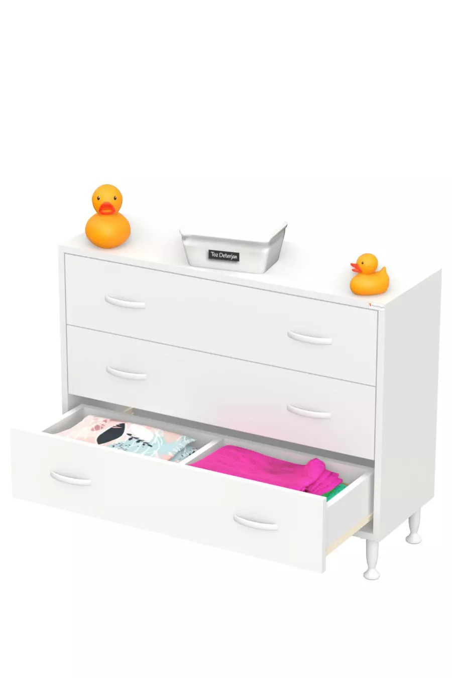 SÖKE, 3-Drawer, Freestanding, Multi-Purpose Bathroom Cabinet (available in different widths)